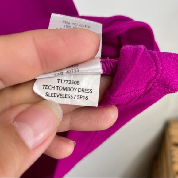 Toad & Co purple/pink sleeveless dress size x-small - Picture 7 of 10